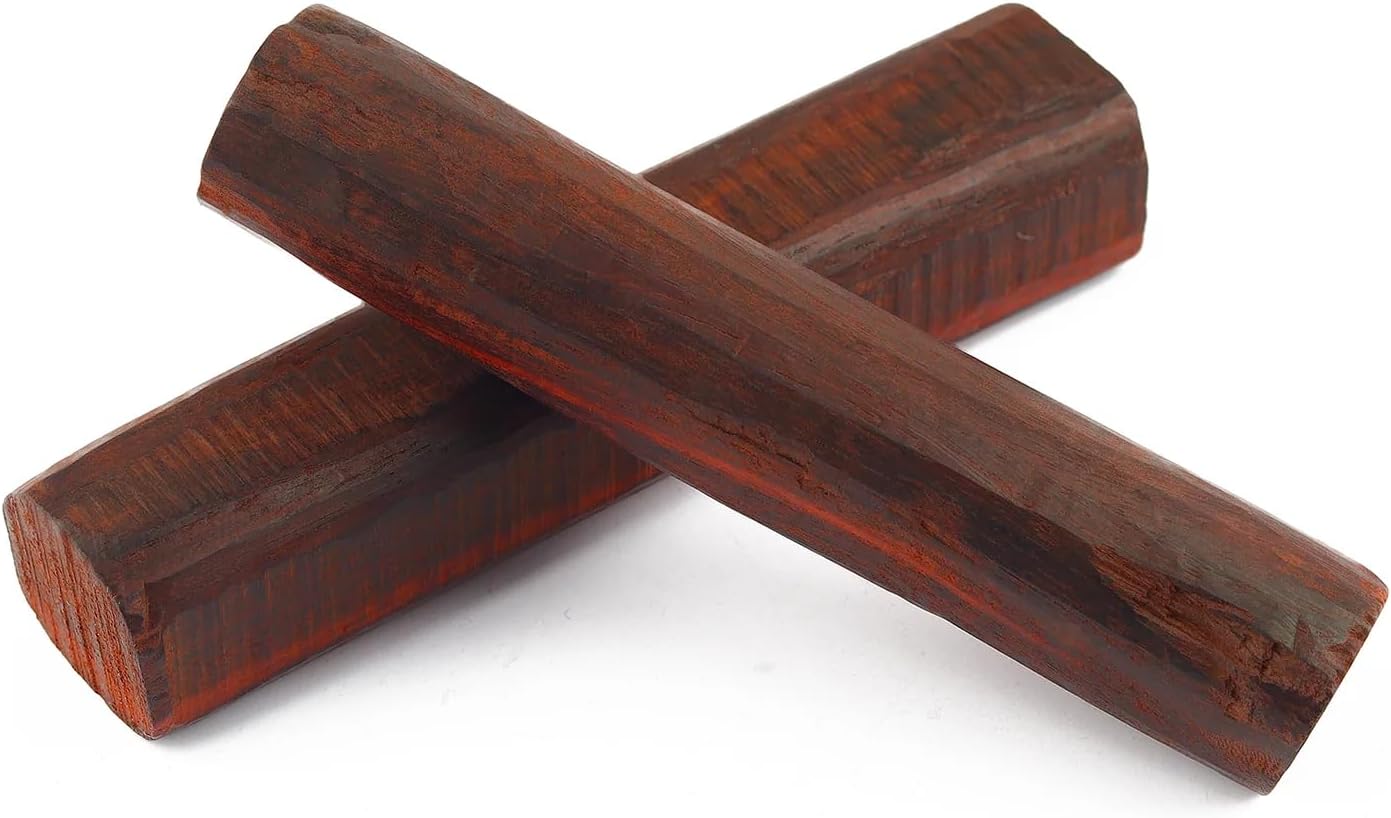 Satvik Pure Red Chandan Sticks for Puja Tilak Tika Natural Sandalwood Chandan Ki Lakdi Aromatic Incense for Pooja Tikka Meditation Yoga Spa| Puja Hawan/Havan Religious Spiritual (Approx 25 Grams)