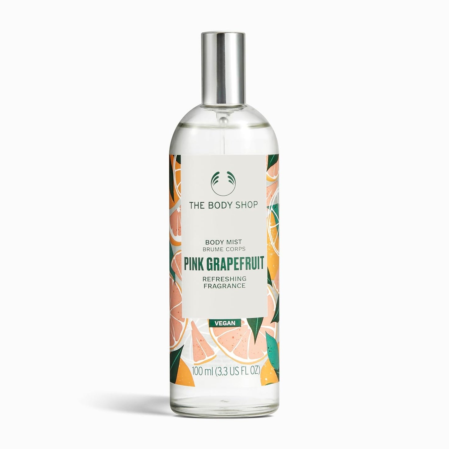 The Body Shop Pink Grapefruit Body Mist, Paraben-Free Body Spray, 3.3 Fl. Oz.