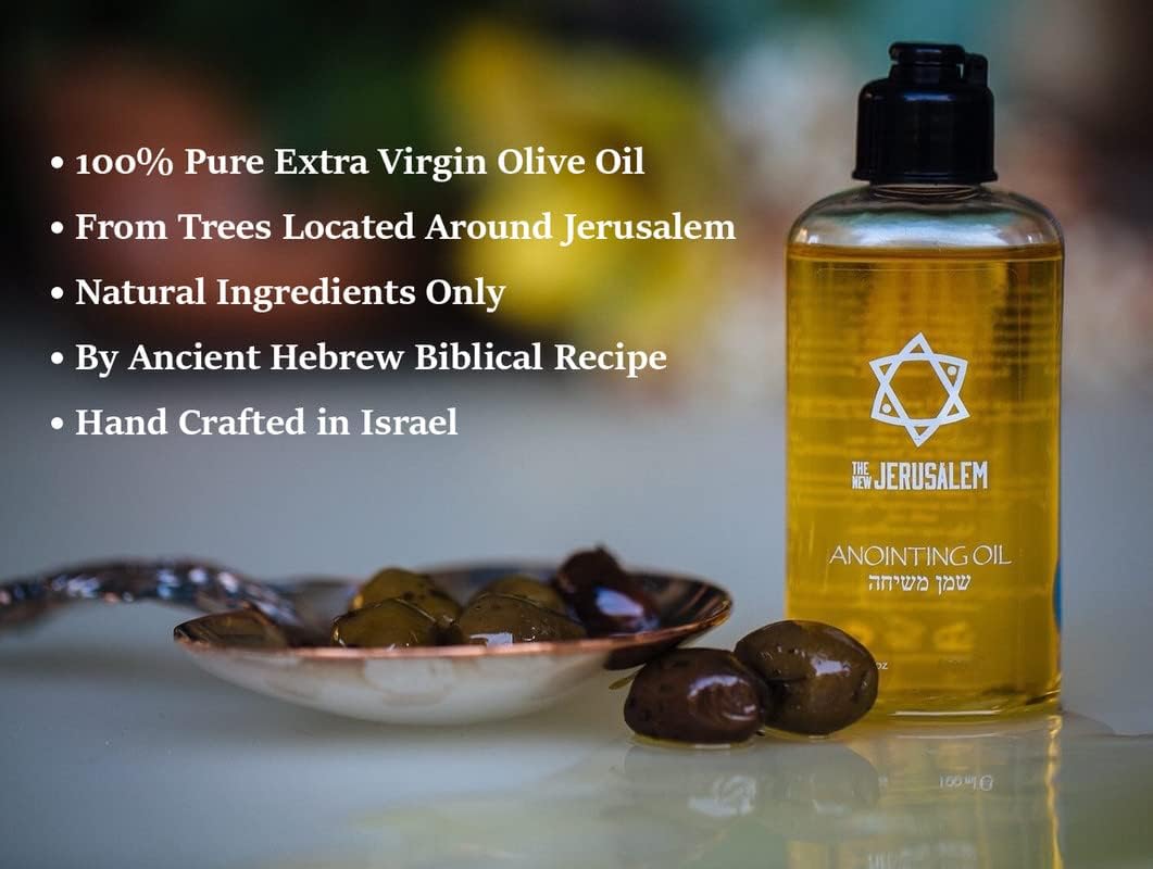 Frankincense and Myrrh Anointing Oil from Israel, Holy Spiritual Oils Bottles from Jerusalem Blessed, Handmade with Natural Ingredients and Blessed for Wedding Ceremony, Religious Use, 0.25 Fl Oz