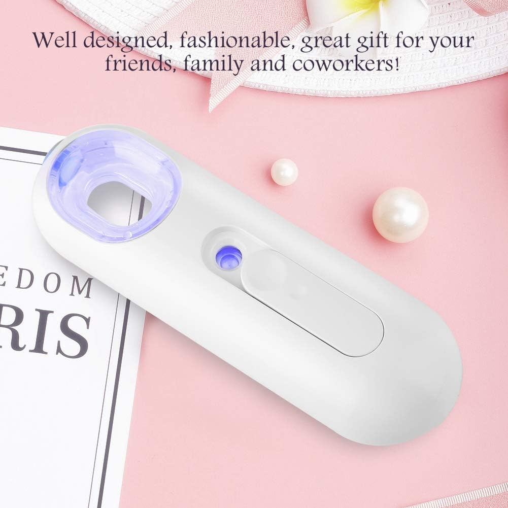 Mist Sprayer 25ML Nano Spray Water Meter - High Frequency Vibration Quiet Design Water/Oil Balance Control Eyelash Extensions Mist Atomization Facial Humectant Steamer Cool Mist Face Beauty Care