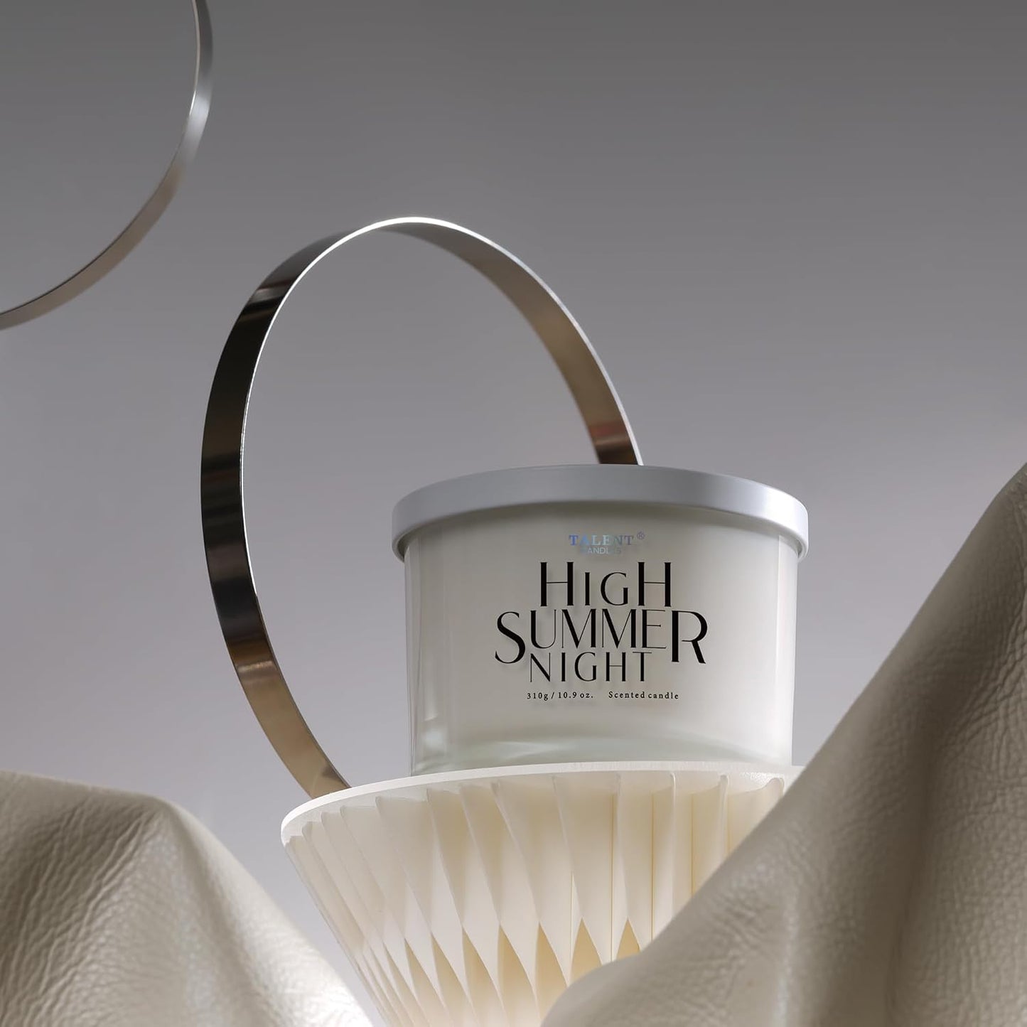Scented Candle, Talent Candles for Home Scented, 3 Wicks Soy Candles, Candle Gifts for Women & Men, Contemporary Jar Candles, 10.9oz High Summer Night