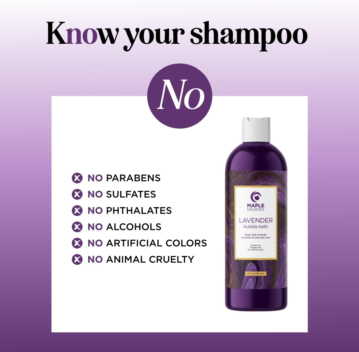 Premium Lavender Bubble Bath for Women - Moisturizing Foaming Bath Bubbles for Adults with Chamomile Clary Sage & Lavender Aromatherapy Oils for Relaxing Self Care - Paraben & Sulfate Free (8 Fl Oz)