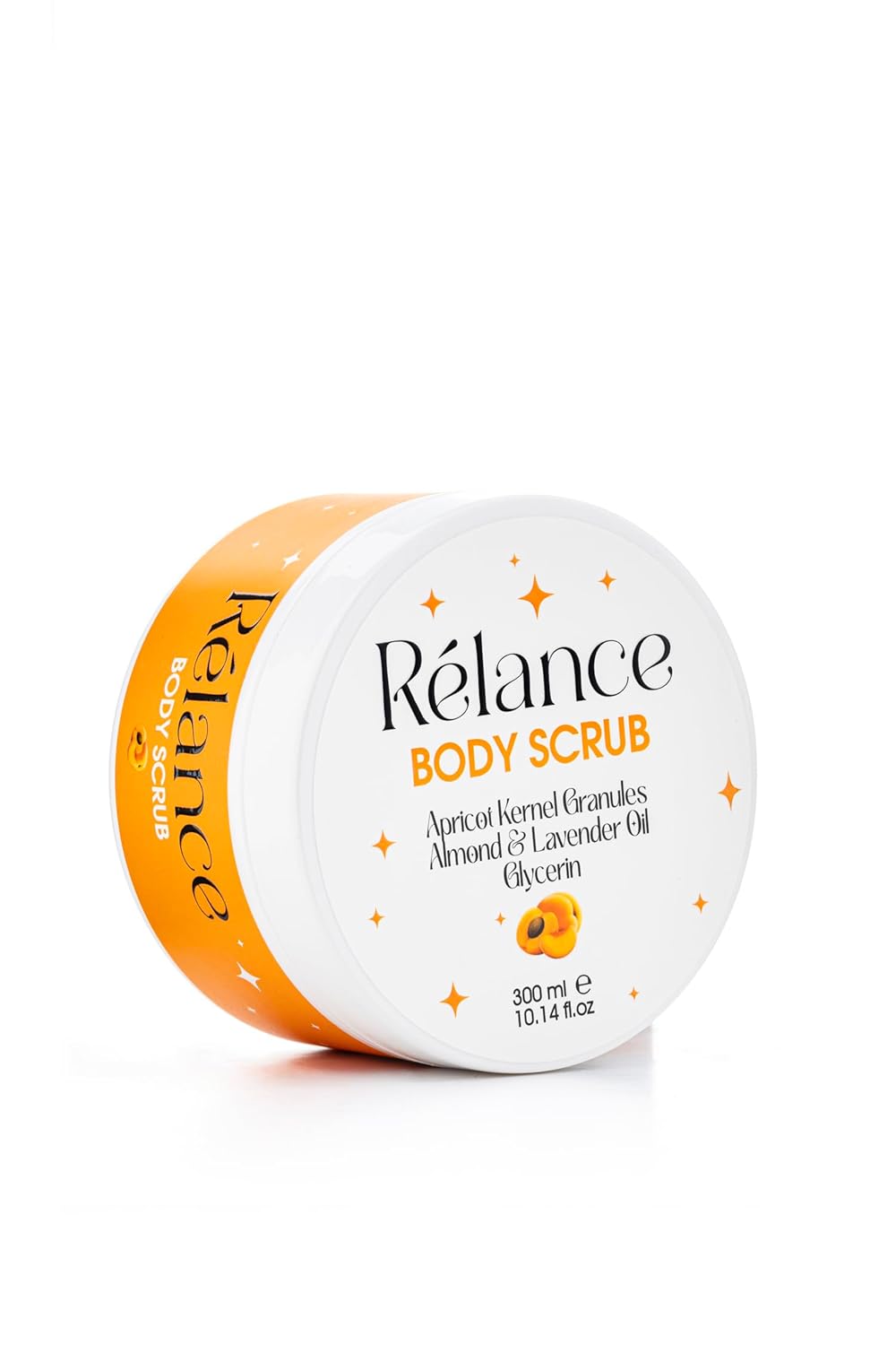Relance Body Scrub with Apricot Kernel Granules, Almond, Lavender Oil, Glycerin, 300ml (10.14 fl oz)