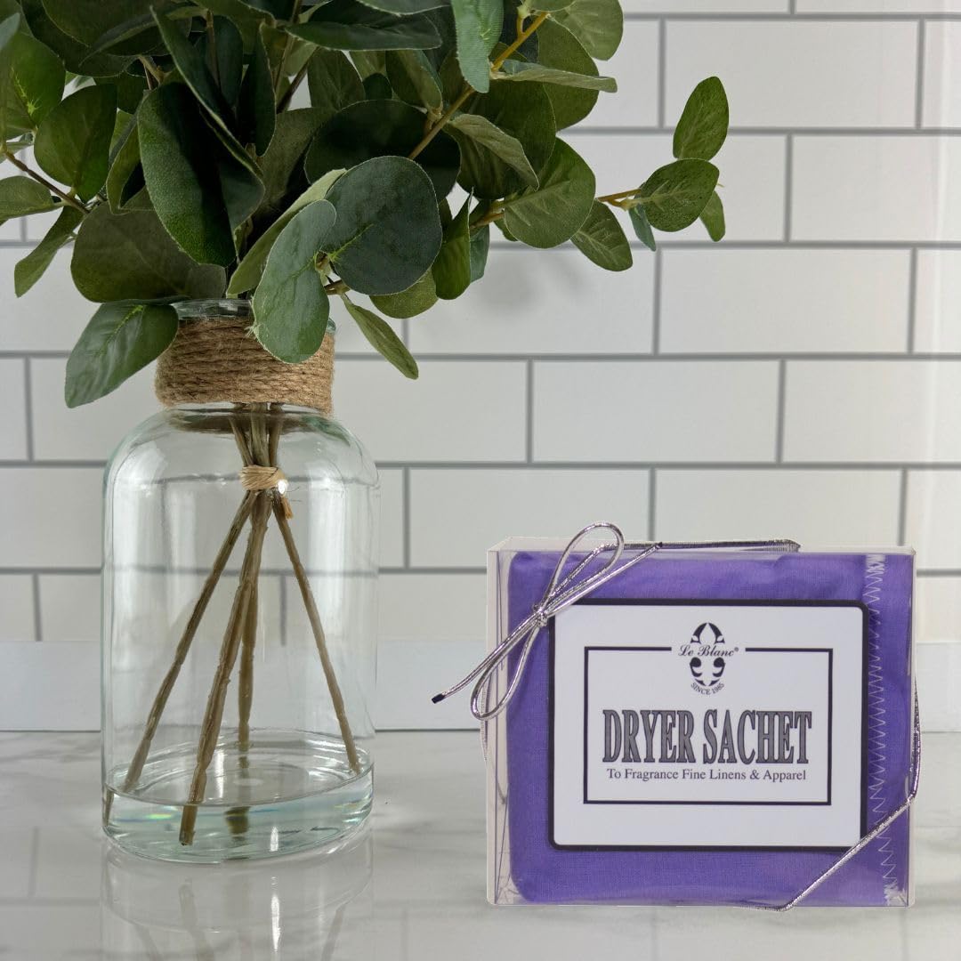Le Blanc® Lavender Single Pack Dryer Sachet - Luxury Scented Fabric Sachet for Your Dryer (1 Pack)