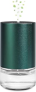 Christmas Essential Oil Diffuser, Waterless Scent Diffusers for Home Large Room, Rechargeable Atomizing Humidifier with 7-Color Night Light, Ultrasonic Air Freshener Machine (Green)