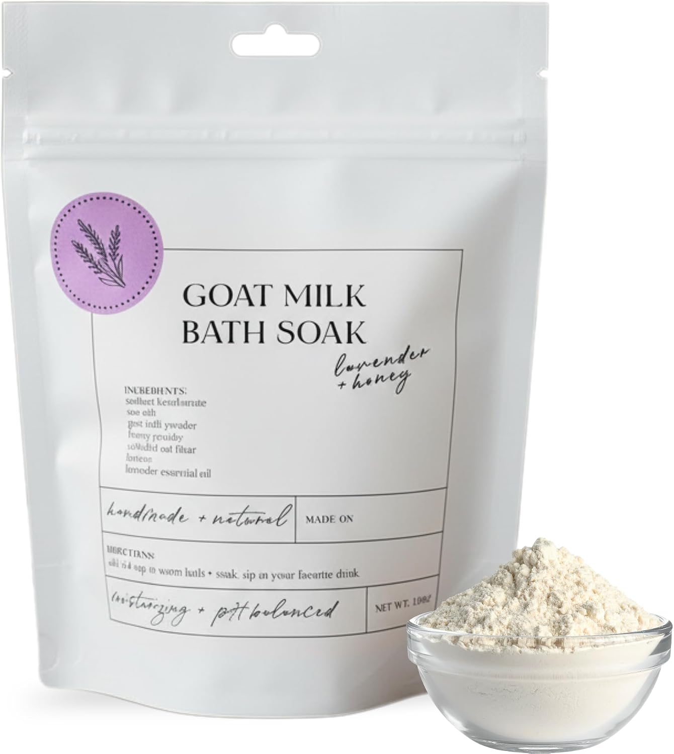 Goat Milk Bath Soak with Colloidal Oatmeal & Honey - Moisturizing Milk Bath for Dry & Sensitive Skin - Natural Bath Soak for Itchy Skin Relief - Sonshine Minerals (12 Ounce)