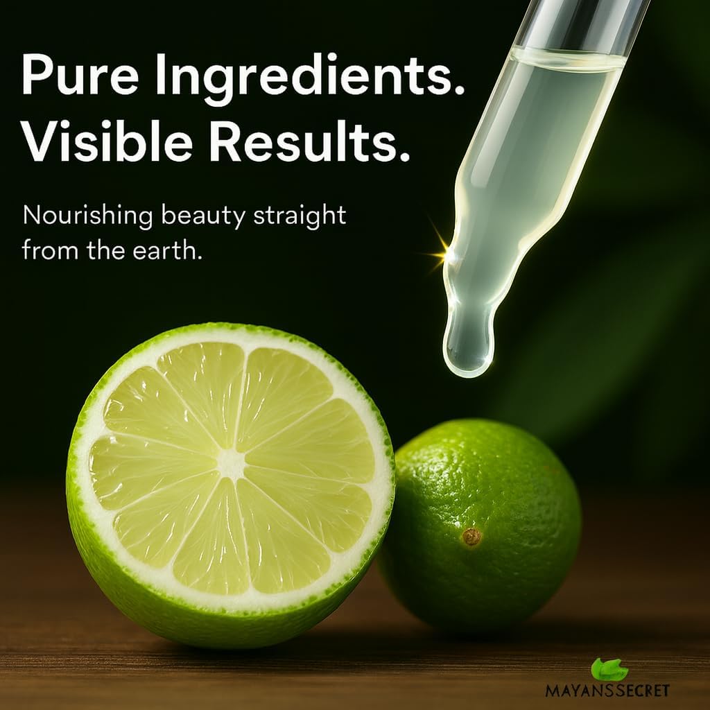 Mayan’s Secret USDA Certified Organic Key Lime Essential Oil for Diffuser & Reed Diffusers (100% Pure & Natural - UNDILUTED) 1oz Bottle