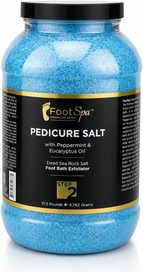 Detox Foot Soak Pedicure and Bath Salt, 128 Oz - Made with Dead Sea Salts, Eucalyptus and Peppermint Oil - Hydrates, Softens and Moisturizes