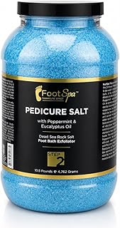 Detox Foot Soak Pedicure and Bath Salt, 128 Oz - Made with Dead Sea Salts, Eucalyptus and Peppermint Oil - Hydrates, Softens and Moisturizes