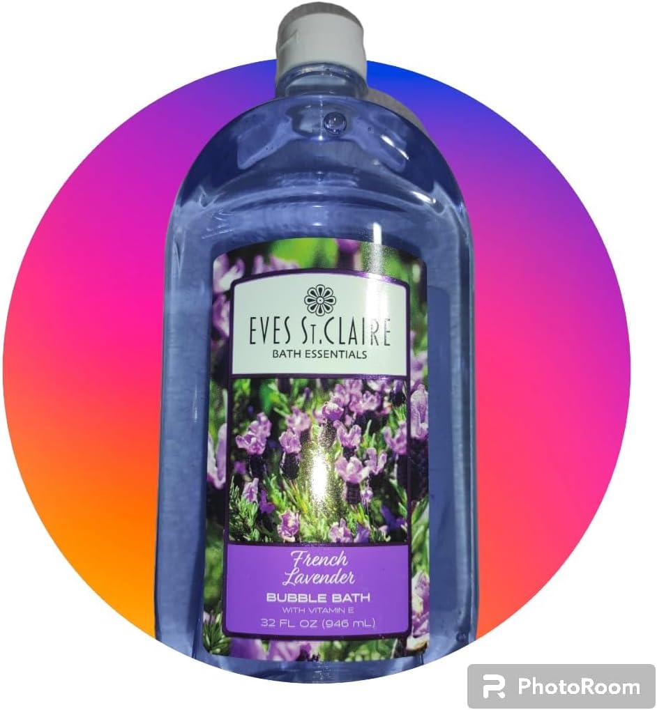 Generic Lavender Bubble Bath with Vitamin E, 32 fl oz Eves St. Claire, Blue