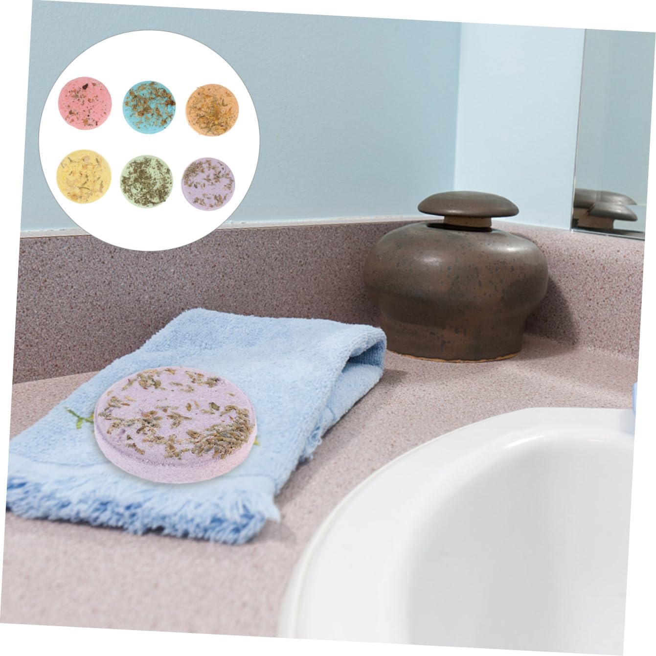 VICASKY 6pcs Eucalyptus Shower Steamers Aromatherapy Sheets Boys and Girls Natural Bathing Supplies for Home Travel
