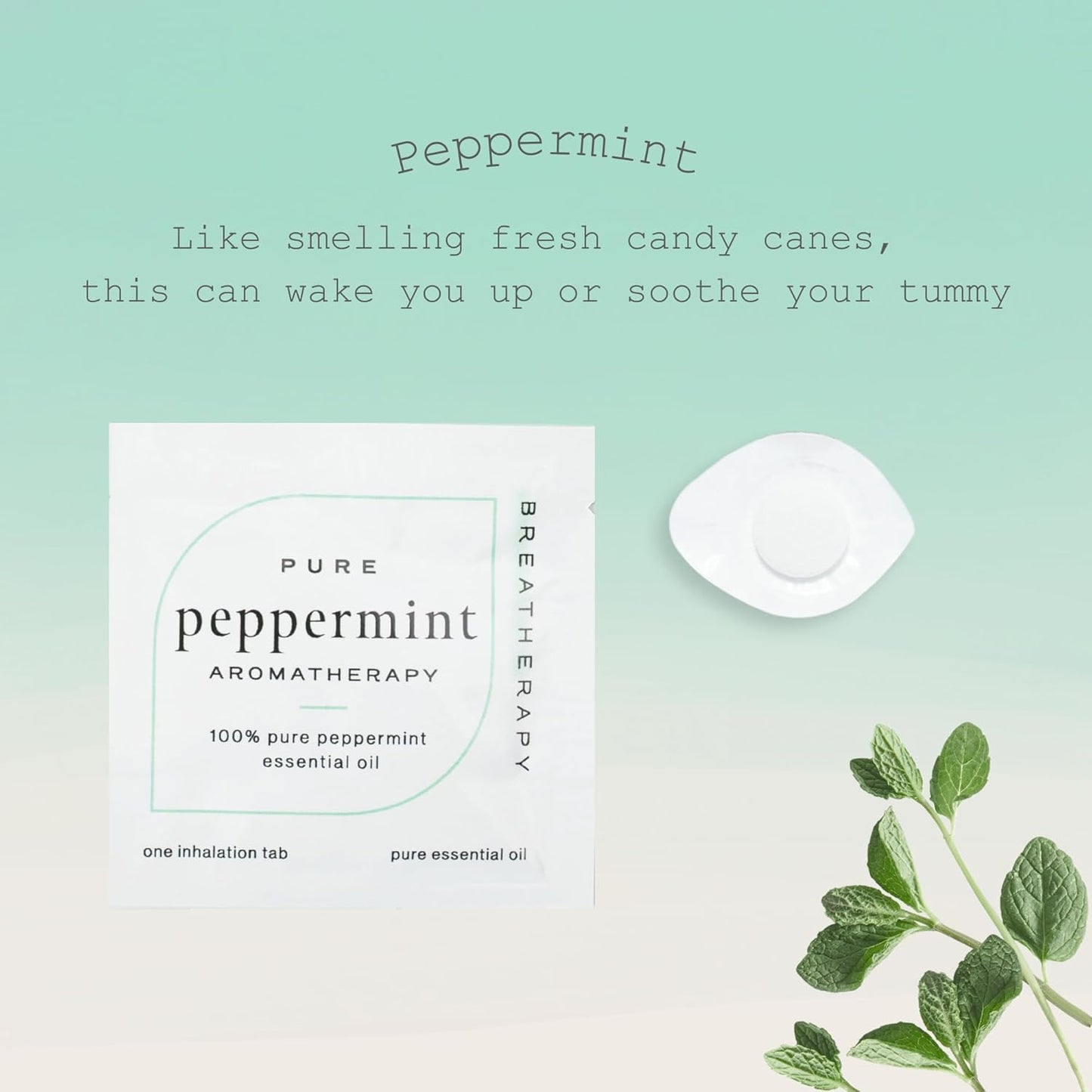 Aromatherapy Peppermint Patches - Pure Essential Oil Aroma Patch - Peppermint Essential Oils for Calm - 8-Pack