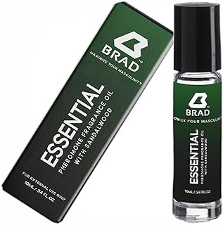Brad ESSENTIAL Gym Confidence Roll-On for Men – High-Potency Pheromone Oil – Pre-Workout Focus & Energy Boost – Sweat-Resistant – 10 mL