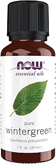 NOW Essential Oils, Wintergreen Oil, Stimulating Aromatherapy Scent, Steam Distilled, 100% Pure, Vegan, Child Resistant Cap, 1-Ounce