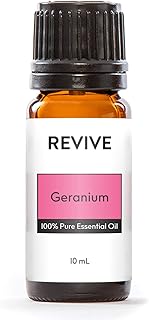 Geranium Essential Oil by Revive Essential Oils - 100% Pure Therapeutic Grade, for Diffuser, Humidifier, Massage, Aromatherapy, Skin & Hair Care