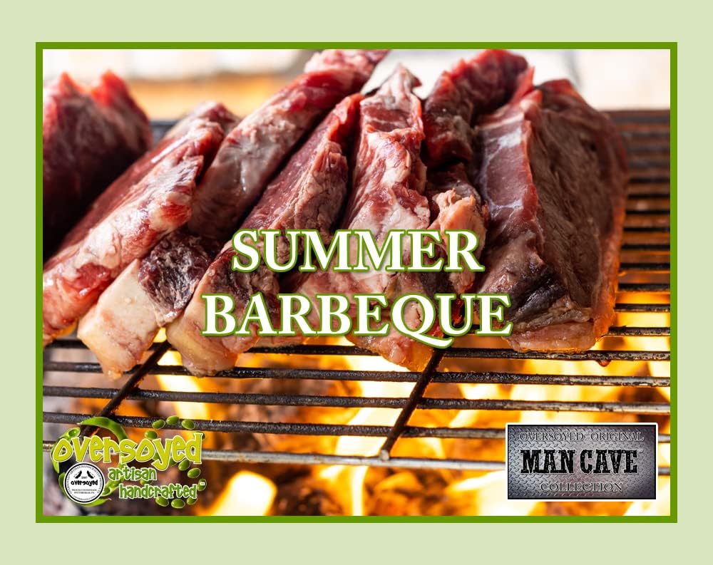 Summer Barbeque Man Cave Hand Poured Soy Tumbler Candle - 8 oz Beef Barbecue Meat Scented - Handmade in The USA
