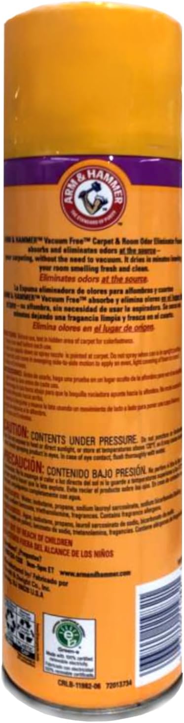 Arm & Hammer Fresh Scentsations Carpet & Room Odor Eliminator Spray, Island Mist, Vacuum-Free Foam, Just Spray and Walk Away, 15 oz (Pack of 3)