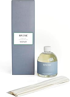 Blueme Focus Wellness Diffuser Oil Refill | Eucalyptus & Lime | 16.91 Fl Oz - Refillable Diffuser, Essential Oils, Ceramic, Rattan Reeds | Large