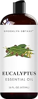 Brooklyn Botany Eucalyptus Essential Oil - Huge 16 Fl Oz - for Candle Making, Soap Making, Diffusers, and Aromatherapy