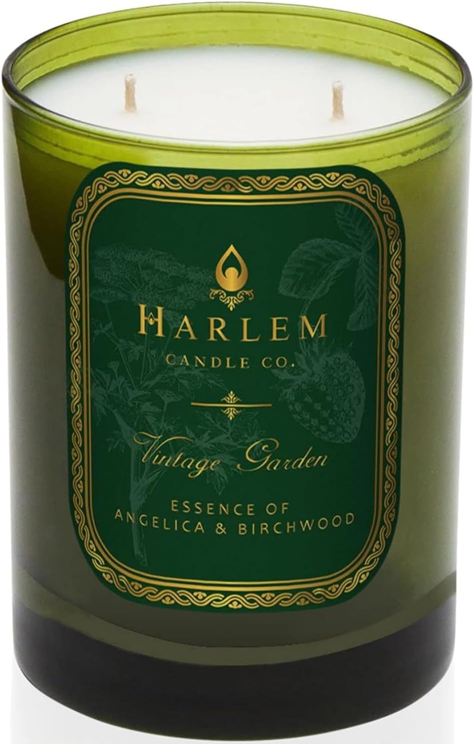 HARLEM CANDLE CO. Vintage Garden - Luxury Scented Soy Candle, 11 oz - 80-Hour Burn Time | Wild Berry, Rose, Absinthe, Angelica, Strawberry Musk, Birchwood | Scented Candles for Home