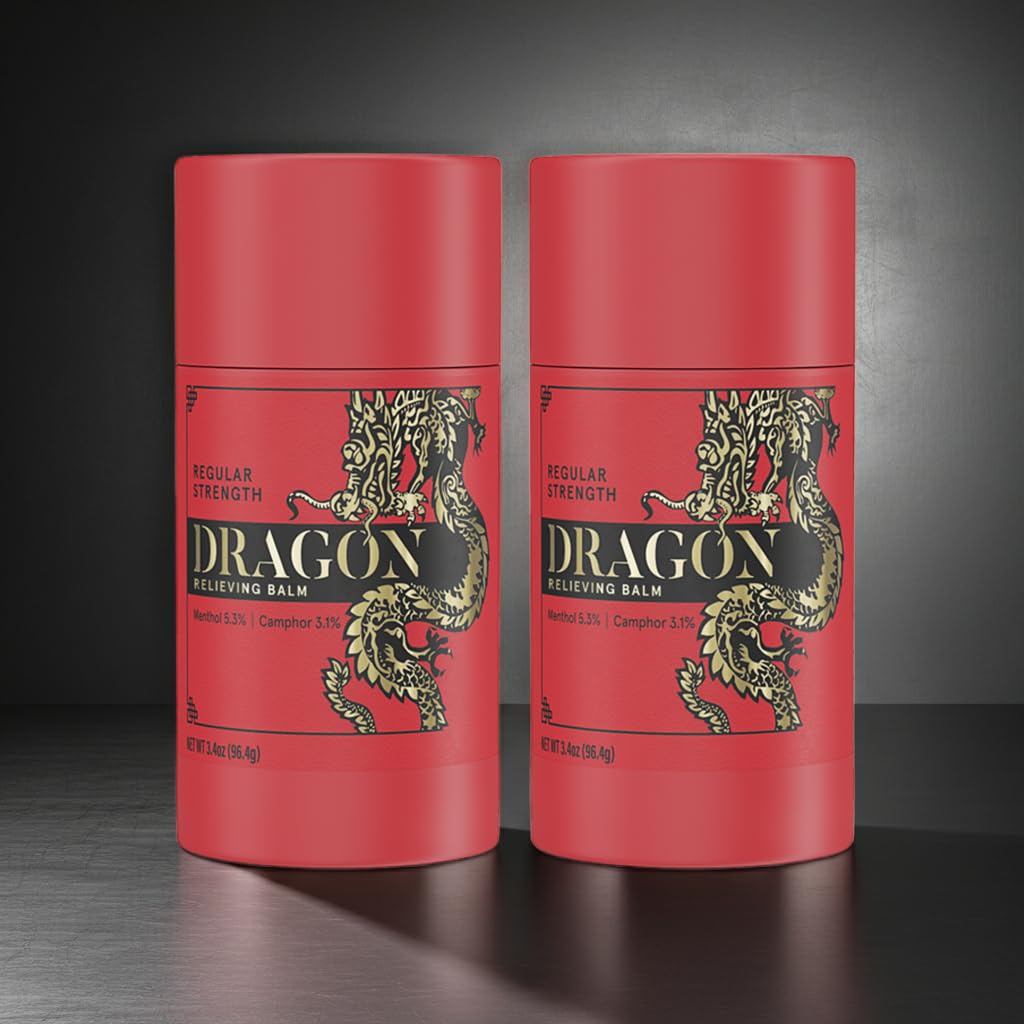Americanna Wellness Dragon Balm Travel Roll-on Red Travel Mini - 2 Pack (0.5 oz)