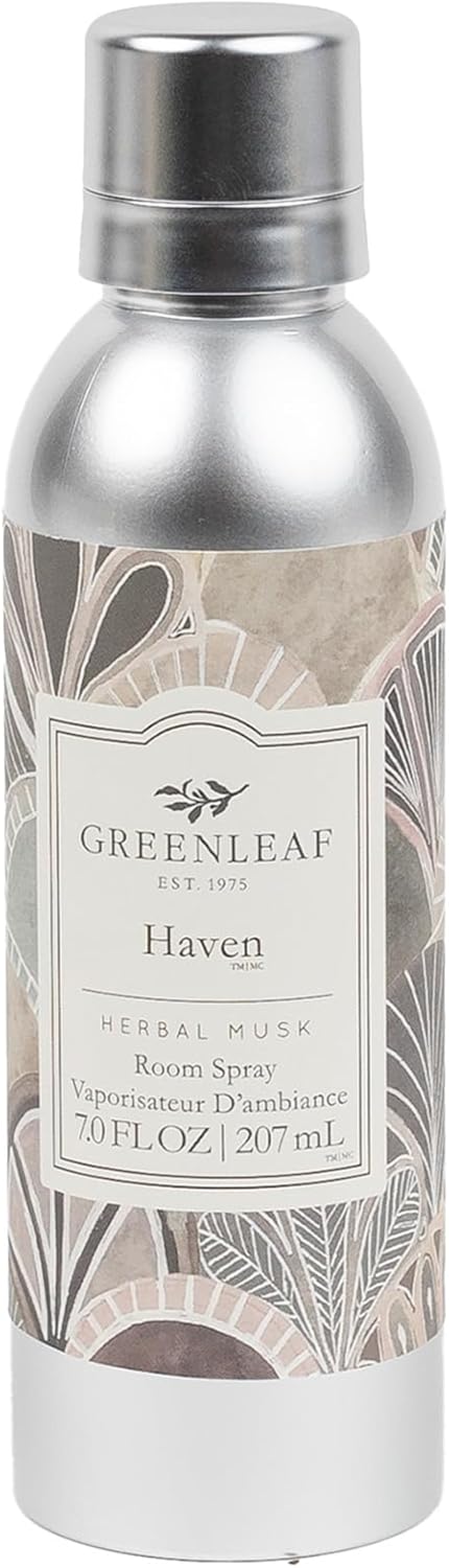 Greenleaf Gifts Haven Scented Room Air Freshener Spray | Non-Aerosol 7 oz Spray | Air Freshener for Home | Home Fragrance for Bedroom & Bathroom