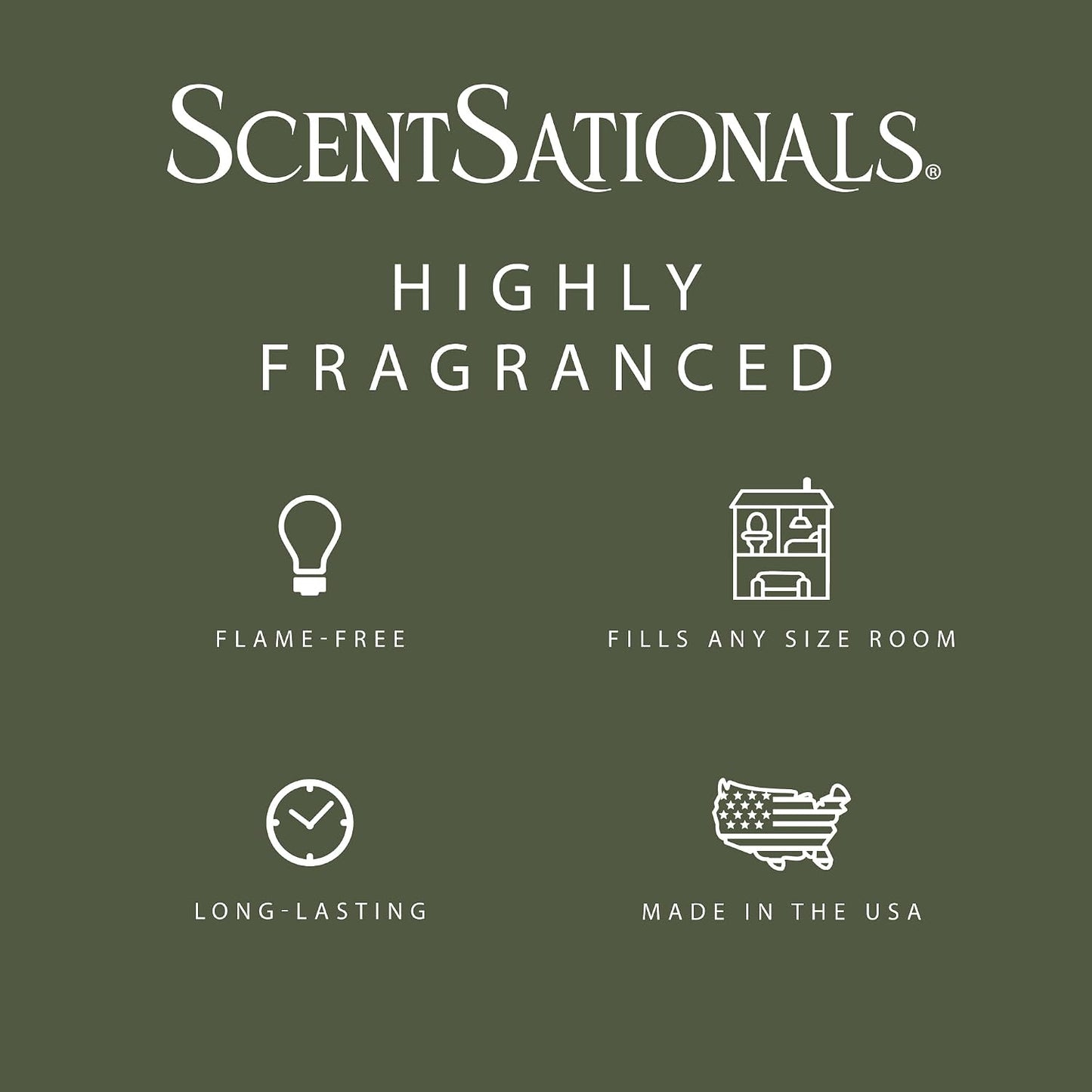 Scentsationals Mediterranean Grove Scented Wax Melts - Fig Leaf, Wild Thyme, & Olive Wood, 10oz (24 Cubes)