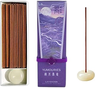 Lavender Incense Sticks 30g · Non-Toxic · Low Smoke for Sleep | Soothing sandalwood, agarwood with frankincense. No bamboo core. 20-min burn. Ideal for meditation & anxiety relief