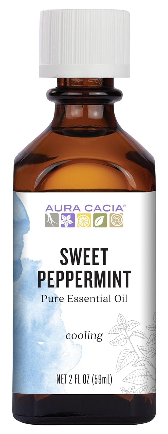 Aura Cacia Sweet Peppermint Essential Oil 2 fl. oz.