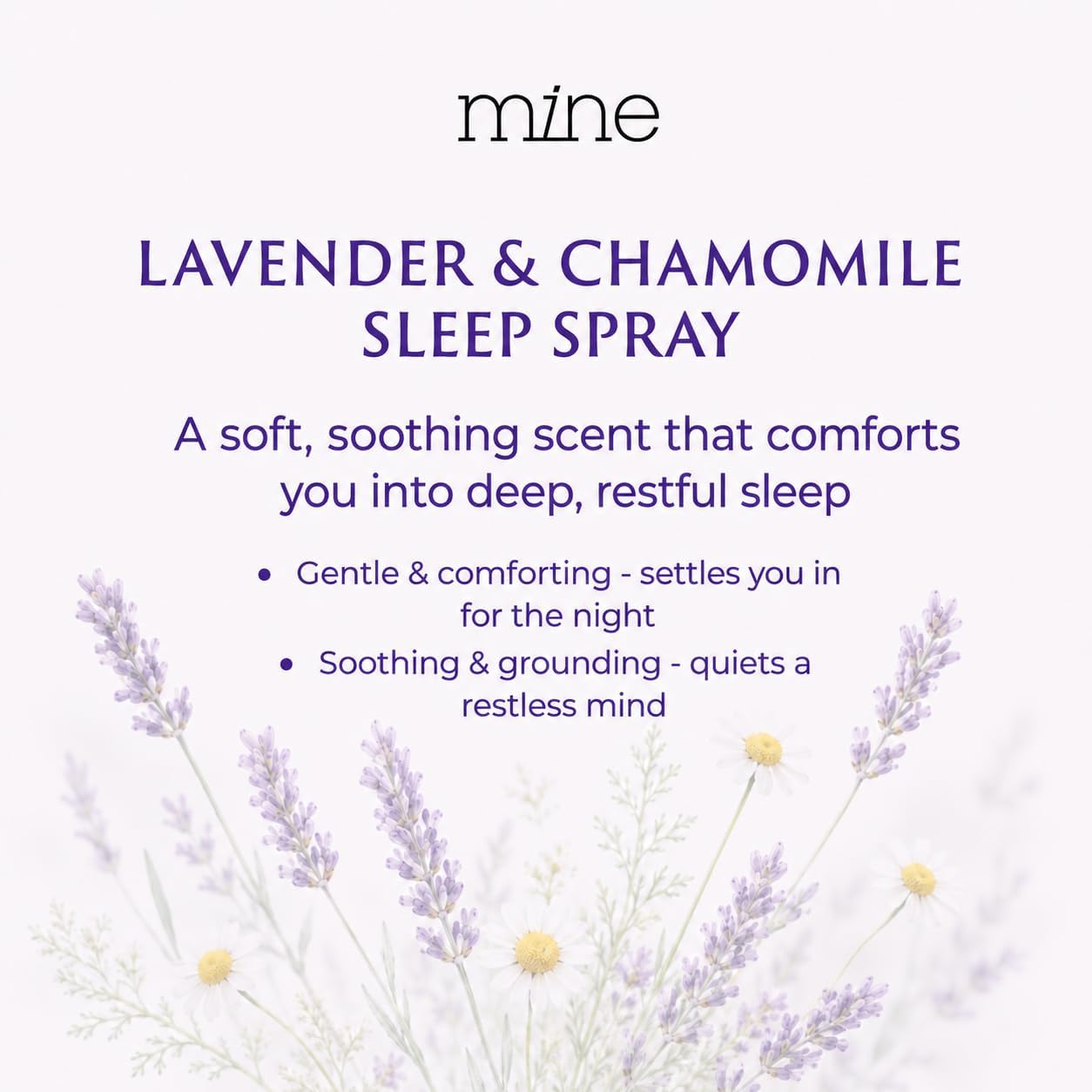 Lavender & Chamomile Sleep Spray with Melatonin – Natural Pillow Mist for Deep Sleep, Warm & Grounding Bed Spray for Adults, Gifts for Teen Girls and Women