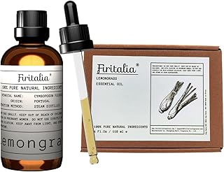 Lemongrass Essential Oil 4 Fl Oz | 100% Pure & Natural Oil with Glass Dropper | Steam-Distilled for Diffusers, Aromatherapy, Skin & Hair Care