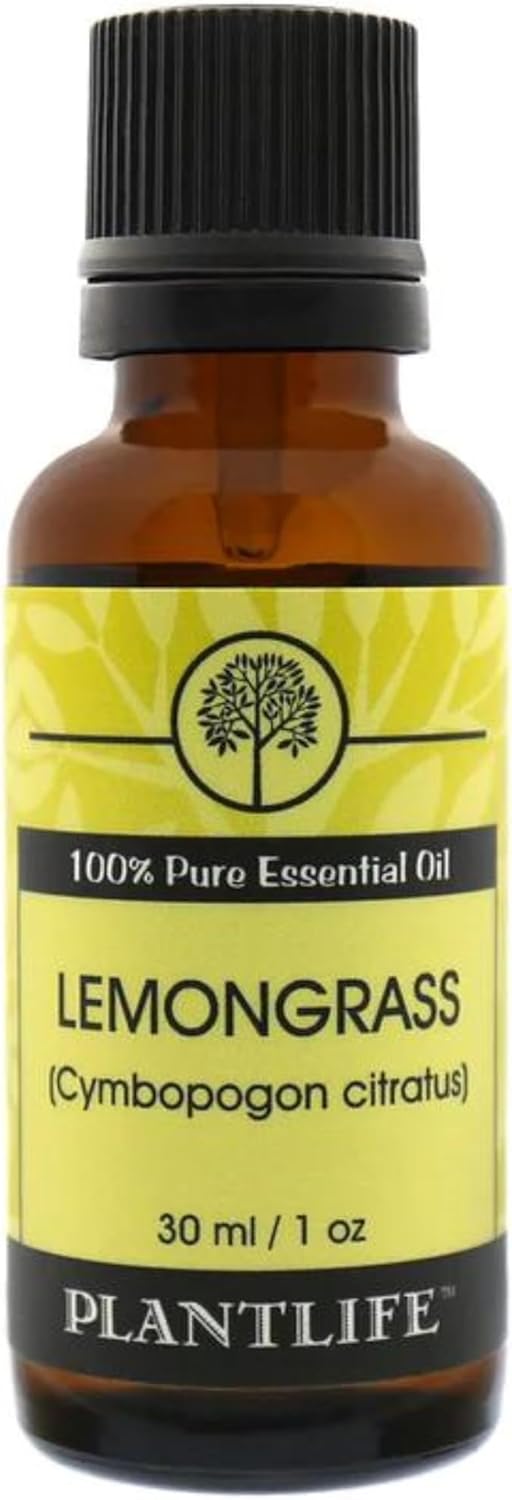 Plantlife Lemongrass Aromatherapy Essential Oil - Straight from The Plant 100% Pure Therapeutic Grade - No Additives or Fillers - 30 ml