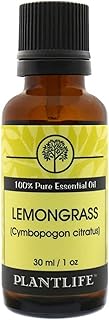 Plantlife Lemongrass Aromatherapy Essential Oil - Straight from The Plant 100% Pure Therapeutic Grade - No Additives or Fillers - 30 ml