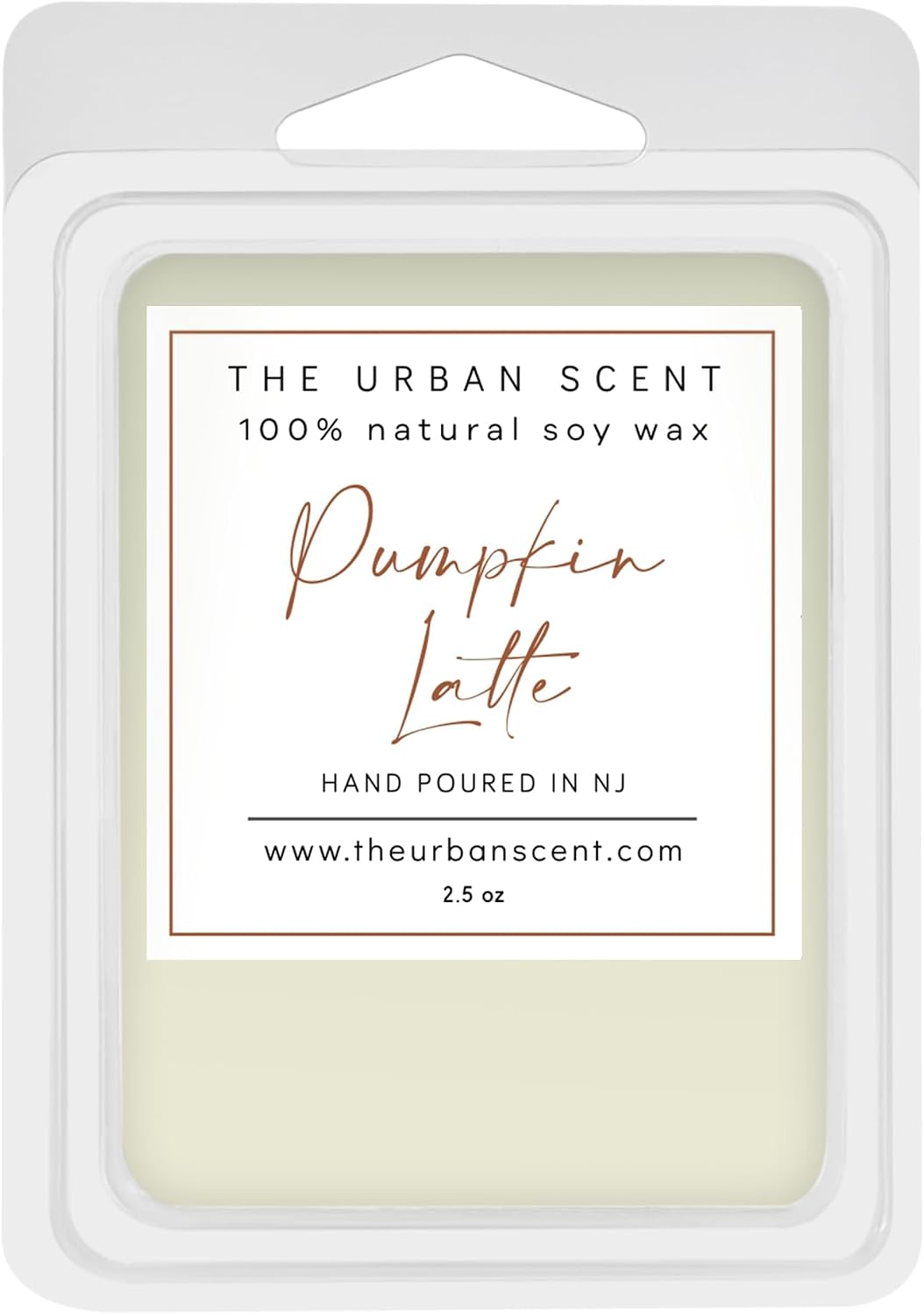 Pumpkin Latte Wax Melts – Fall Scented Soy Wax Melts, Pumpkin Spice & Vanilla Home Fragrance, 6 Cube Clamshell, 2.5 oz