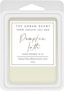 Pumpkin Latte Wax Melts – Fall Scented Soy Wax Melts, Pumpkin Spice & Vanilla Home Fragrance, 6 Cube Clamshell, 2.5 oz