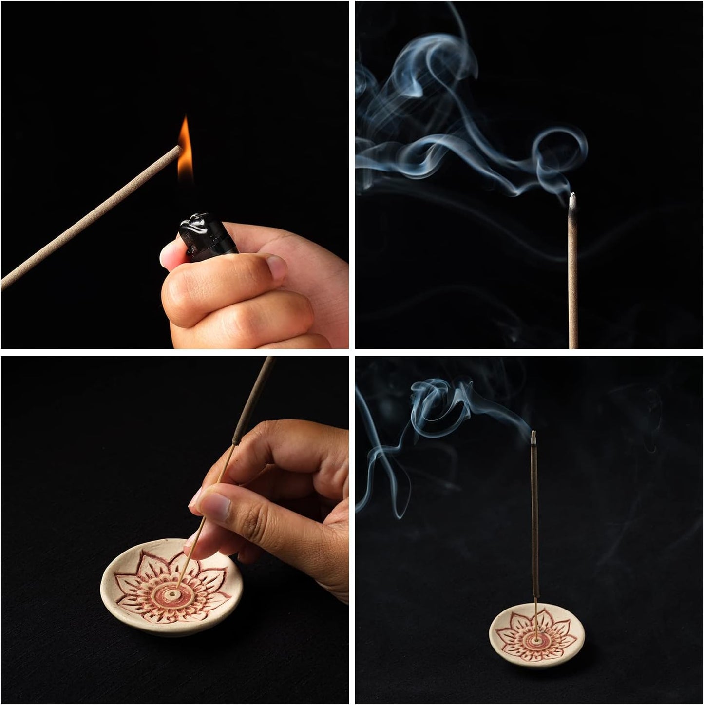 Bali Soap Jembrana Incense Sticks - Variety Pack 6 Scents (144 Sticks Total, 24 Sticks Each) of Lotus (Padma), Sandalwood, Gardenia, Maha Triloka, Raja Harum & Dewi Sai (Amber)