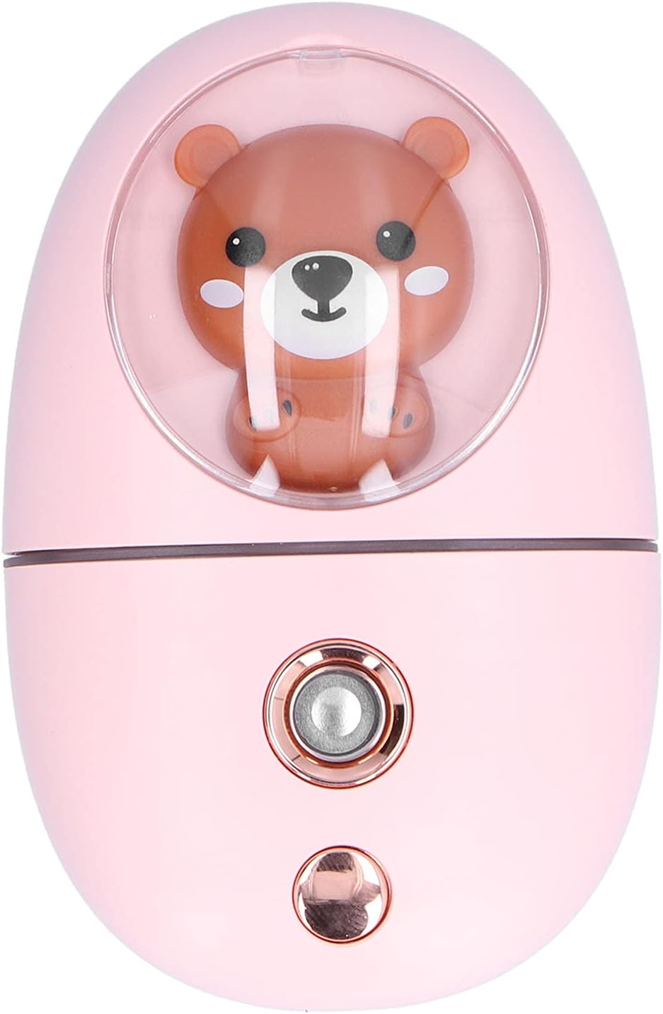 GLOGLOW Portable Nano Facial Steamer Handheld Facial Mist Sprayer Cordless Face Moisturizer with 35ml Water Tank 60 Min Battery Warm Light for Home Travel Skin Care Hydration