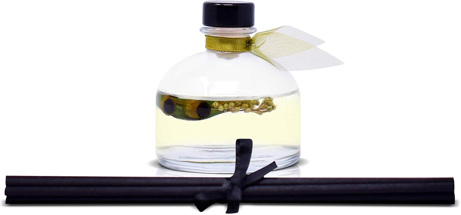 Eucalyptus Reed Diffuser Set for Home, Revive Fresh Eucalyptus, Sage, Citrus & Mint Scent Diffuser with Sticks for Bathroom Shelf Decor Accessories, Top Aromatherapy Gift for Women