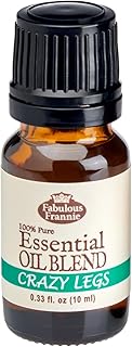 Fabulous Frannie Crazy Legs Essential Oil Blend Made with Lavender, Peppermint, Lemongrass, Frankincense and Cypress Essential Oils 10ml