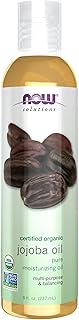 NOW Solutions, Organic Jojoba, Moisturizing Multi-Purpose Oil for Face, Hair and Body, 8-Ounce