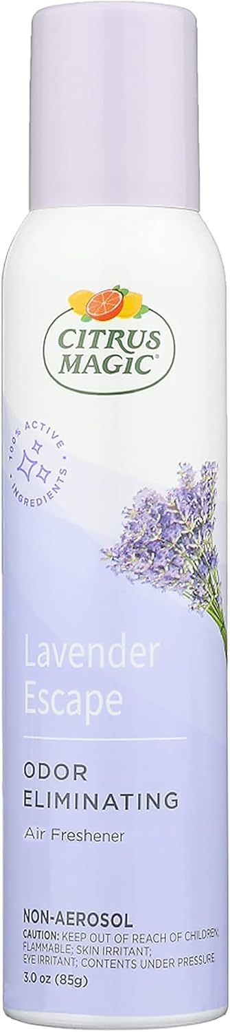 Citrus Magic Odor Eliminating Air Freshener Spray, Lavender Escape, 3-Ounce, Pack of 3
