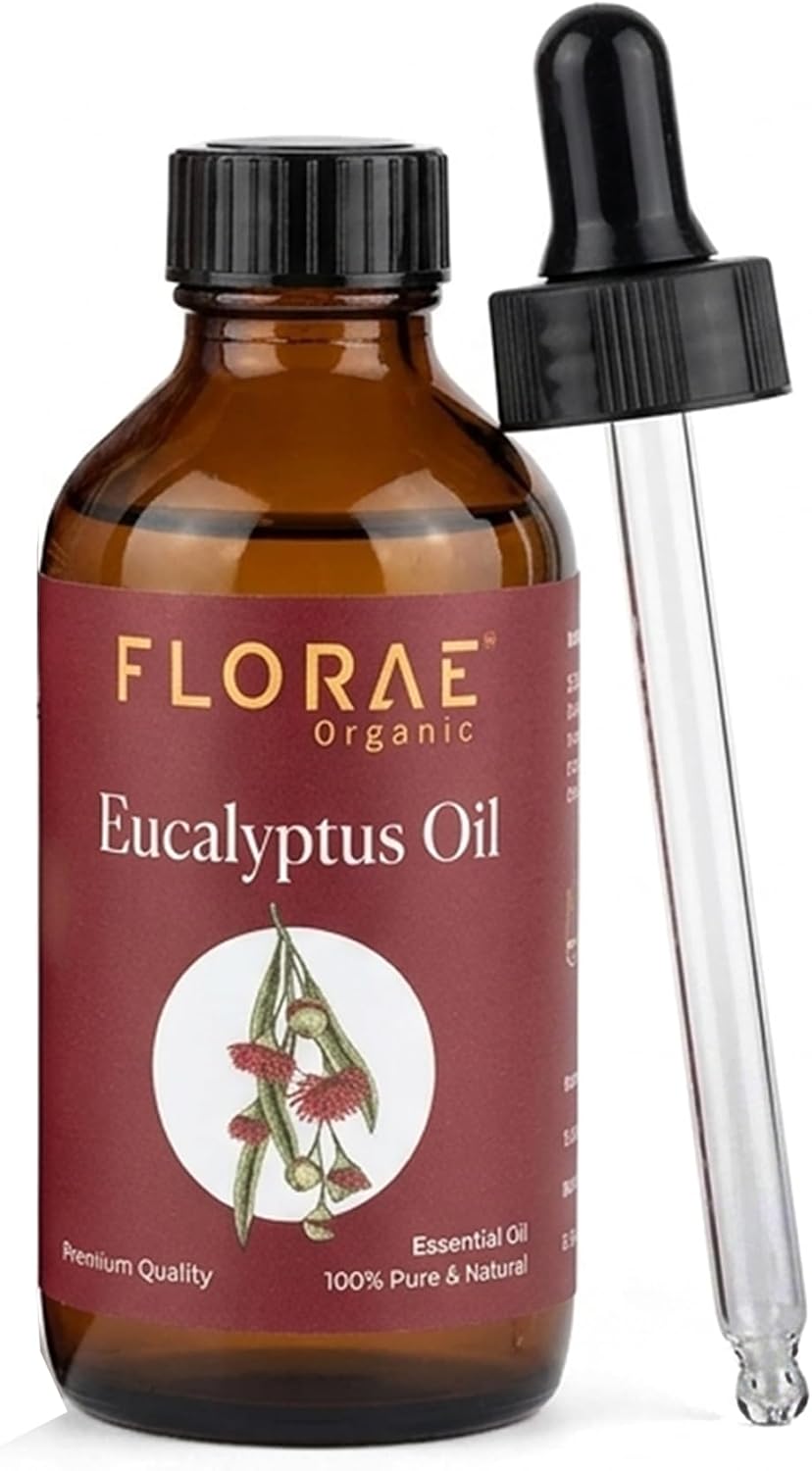 Eucalyptus Essential Oil 4 Fl Oz – 100% Pure and Natural Eucalyptus Oil for Diffuser and Aromatherapy, Skin, Massage, Candle and Soap Making Fragrance with Premium Glass Dropper