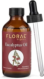 Eucalyptus Essential Oil 4 Fl Oz – 100% Pure and Natural Eucalyptus Oil for Diffuser and Aromatherapy, Skin, Massage, Candle and Soap Making Fragrance with Premium Glass Dropper