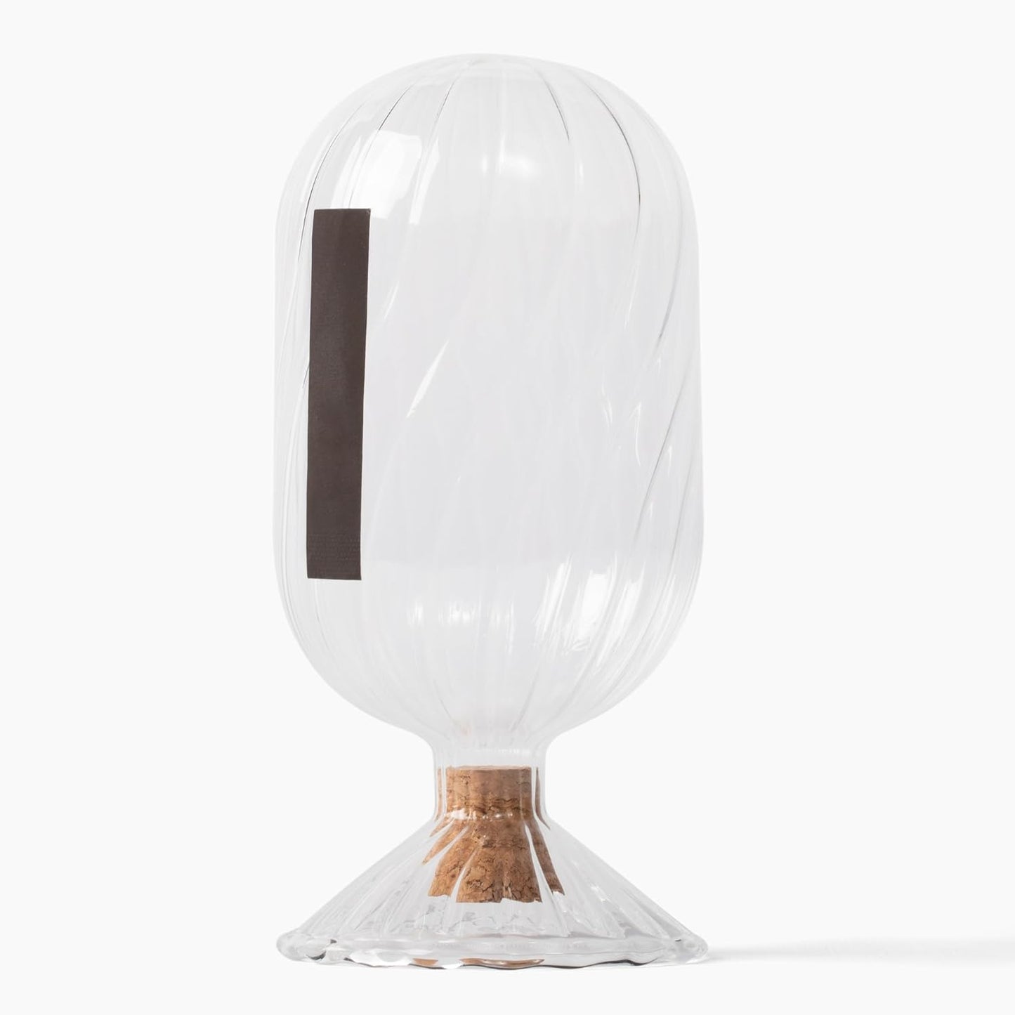 Premium Helix Glass Cloche - Matches In a Jar With Striker. Long Matches for Candles, Fireplace. Or Use Bottle for Bath Salts, Accessories. Includes Striker AND Safety Matches (White)