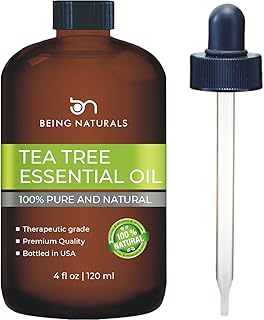 Tea Tree Essential Oil - Huge 4 FL OZ - 100% Pure & Natural – Premium Natural Oil with Glass Dropper (Tea Tree)