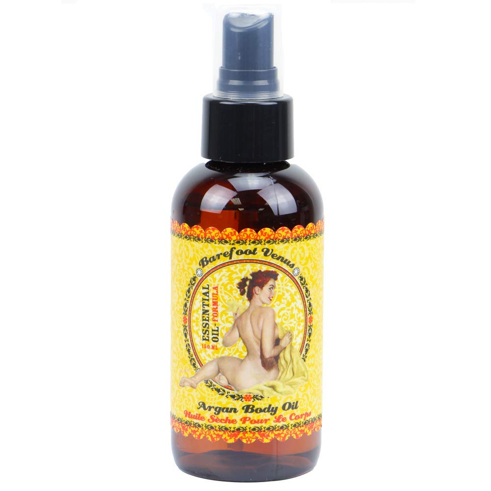 Barefoot Venus Argan Body Oil - 120 ML / 4 Ounces (Mustard Bath)
