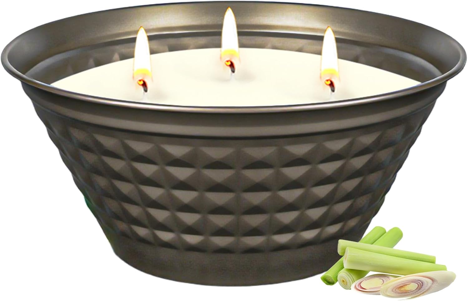 Citronella Candles Outdoor - Large 23oz Citronella Candles Outdoor with Lid,3 Wick Summer Candle Bulk for Patio Home Garden Yard Camping Party Outside Indoor Decorative,Long Burning Time