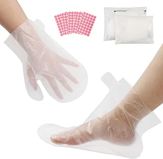Segbeauty Paraffin Wax Liners, 200pcs Larger and Thicker Plastic Hand and Foot Bags, Plastic Paraffin Bath Mitt Glove and Sock Liners Paraffin Wax Mitts for Wax Treat-Ment Paraffin Machine