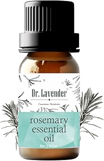 Dr. Lavender Natural Rosemary Essential Oil - 100% Botanical Scent for Hair Appearance & Scalp Massage - Revitalizing Aroma for Diffuser & Home Fragrance - 10ml