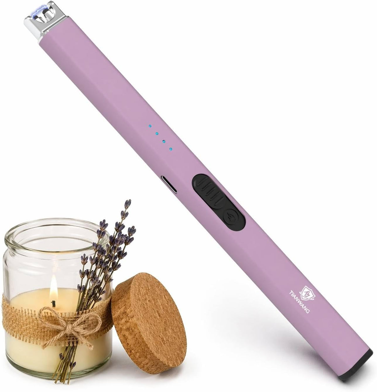 Electric Candle Lighter USB-C Charging, Portable and Easy to Use(Pink)